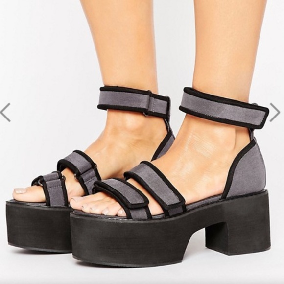 size 11 chunky platform heels